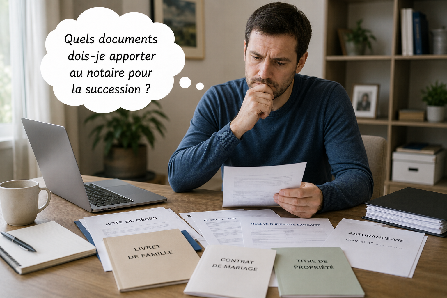Pièces à fournir pour une succession