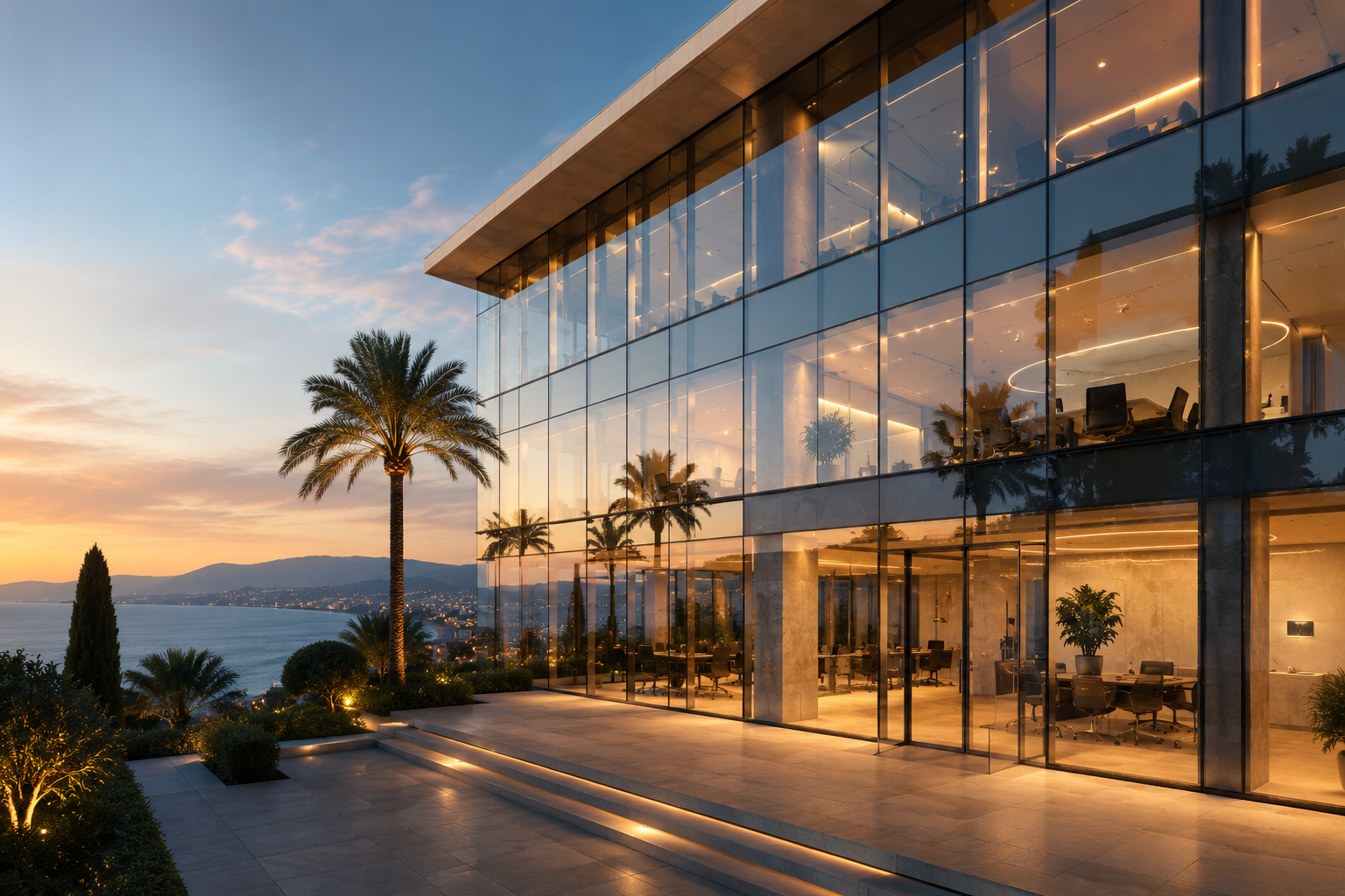 Immeuble de bureaux haut de gamme sur la Côte d’Azur