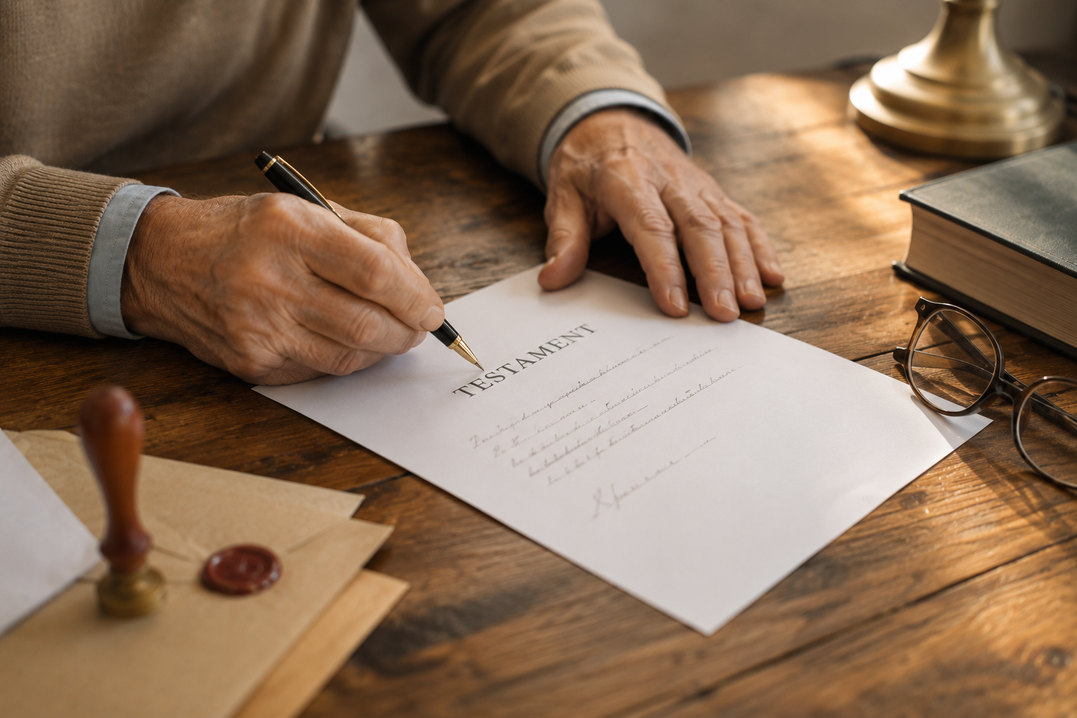 Rédaction d'un testament